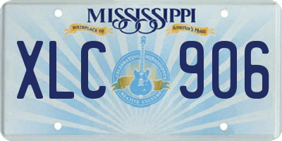 MS license plate XLC906
