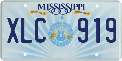 MS license plate XLC919