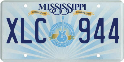 MS license plate XLC944