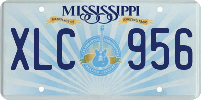 MS license plate XLC956