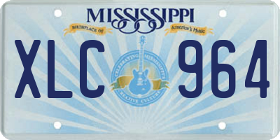 MS license plate XLC964