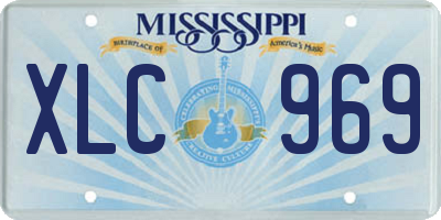 MS license plate XLC969