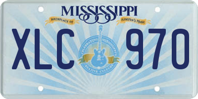 MS license plate XLC970