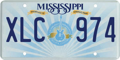 MS license plate XLC974
