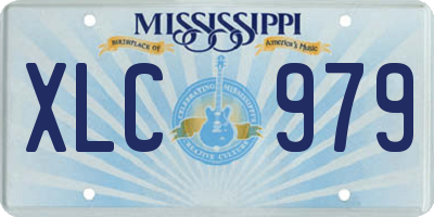 MS license plate XLC979