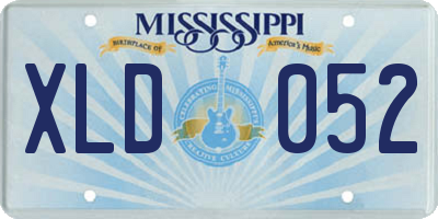MS license plate XLD052