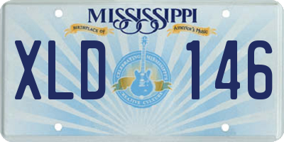 MS license plate XLD146