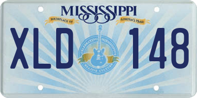 MS license plate XLD148