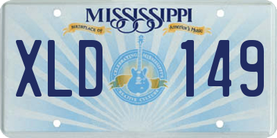 MS license plate XLD149