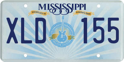MS license plate XLD155