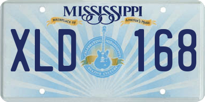 MS license plate XLD168