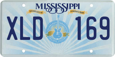MS license plate XLD169