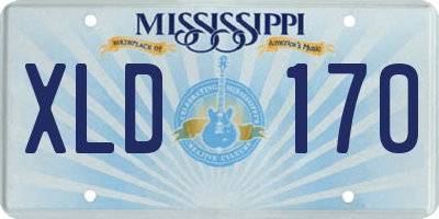 MS license plate XLD170