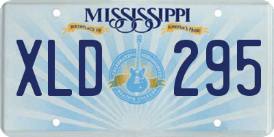MS license plate XLD295