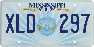 MS license plate XLD297
