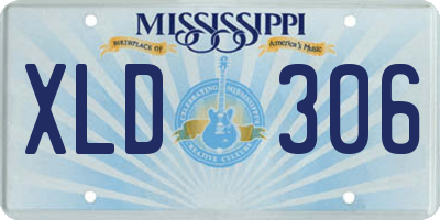 MS license plate XLD306