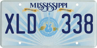 MS license plate XLD338