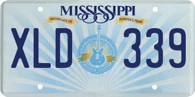 MS license plate XLD339