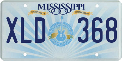 MS license plate XLD368