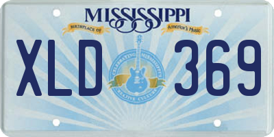 MS license plate XLD369