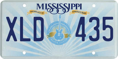MS license plate XLD435