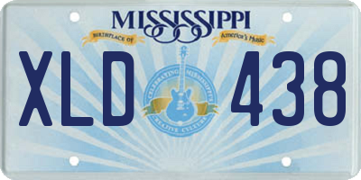 MS license plate XLD438