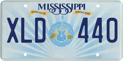 MS license plate XLD440