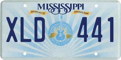MS license plate XLD441