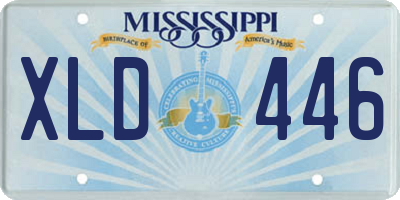 MS license plate XLD446