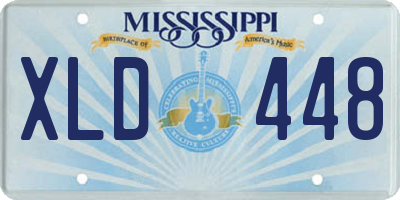 MS license plate XLD448