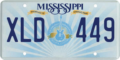 MS license plate XLD449
