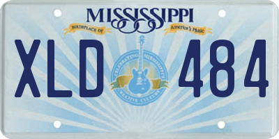MS license plate XLD484