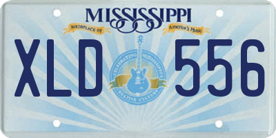 MS license plate XLD556