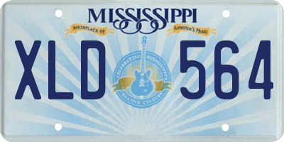 MS license plate XLD564