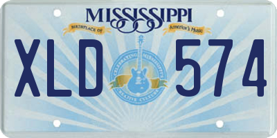MS license plate XLD574