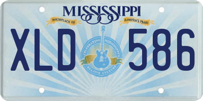 MS license plate XLD586