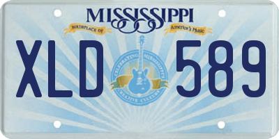 MS license plate XLD589