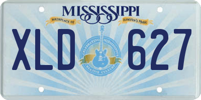 MS license plate XLD627