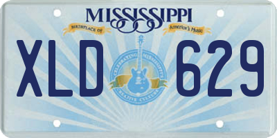 MS license plate XLD629