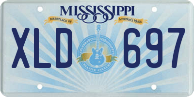 MS license plate XLD697