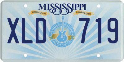 MS license plate XLD719