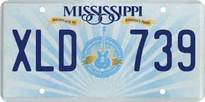 MS license plate XLD739