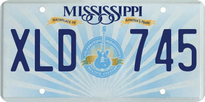 MS license plate XLD745