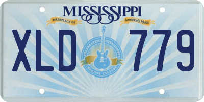 MS license plate XLD779