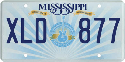 MS license plate XLD877