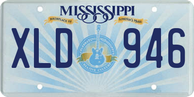 MS license plate XLD946