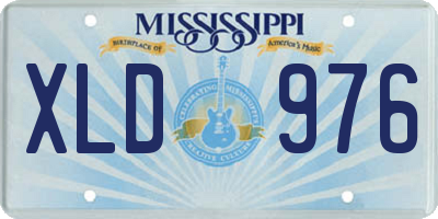 MS license plate XLD976
