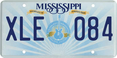 MS license plate XLE084