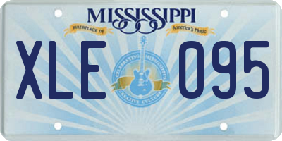 MS license plate XLE095