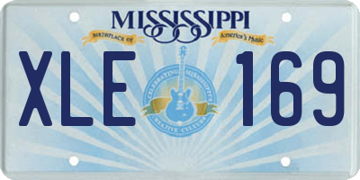 MS license plate XLE169